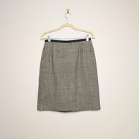 Wool Houndstooth Skirt - Size 8