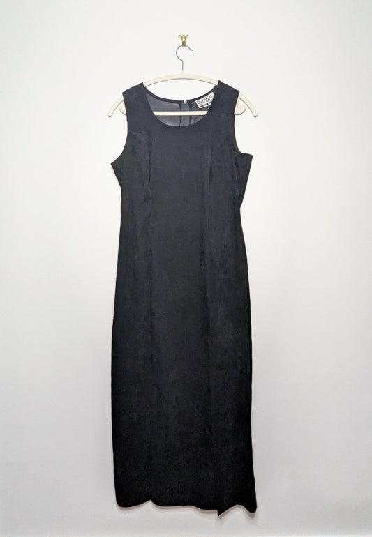 Black 90s Midi Dress - M/L