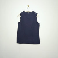 Button Shoulder Tank - Medium Petite