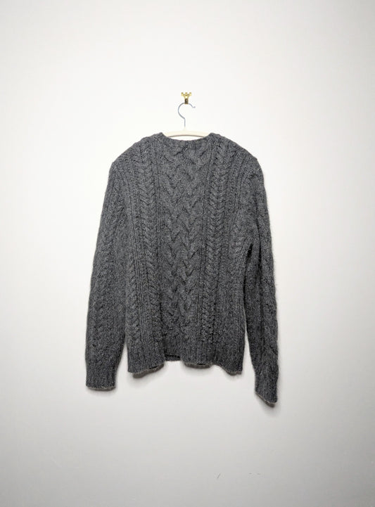 Angora Cable Knit Sweater - M/L