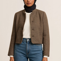 Cropped Wool Jacket - Extra Small