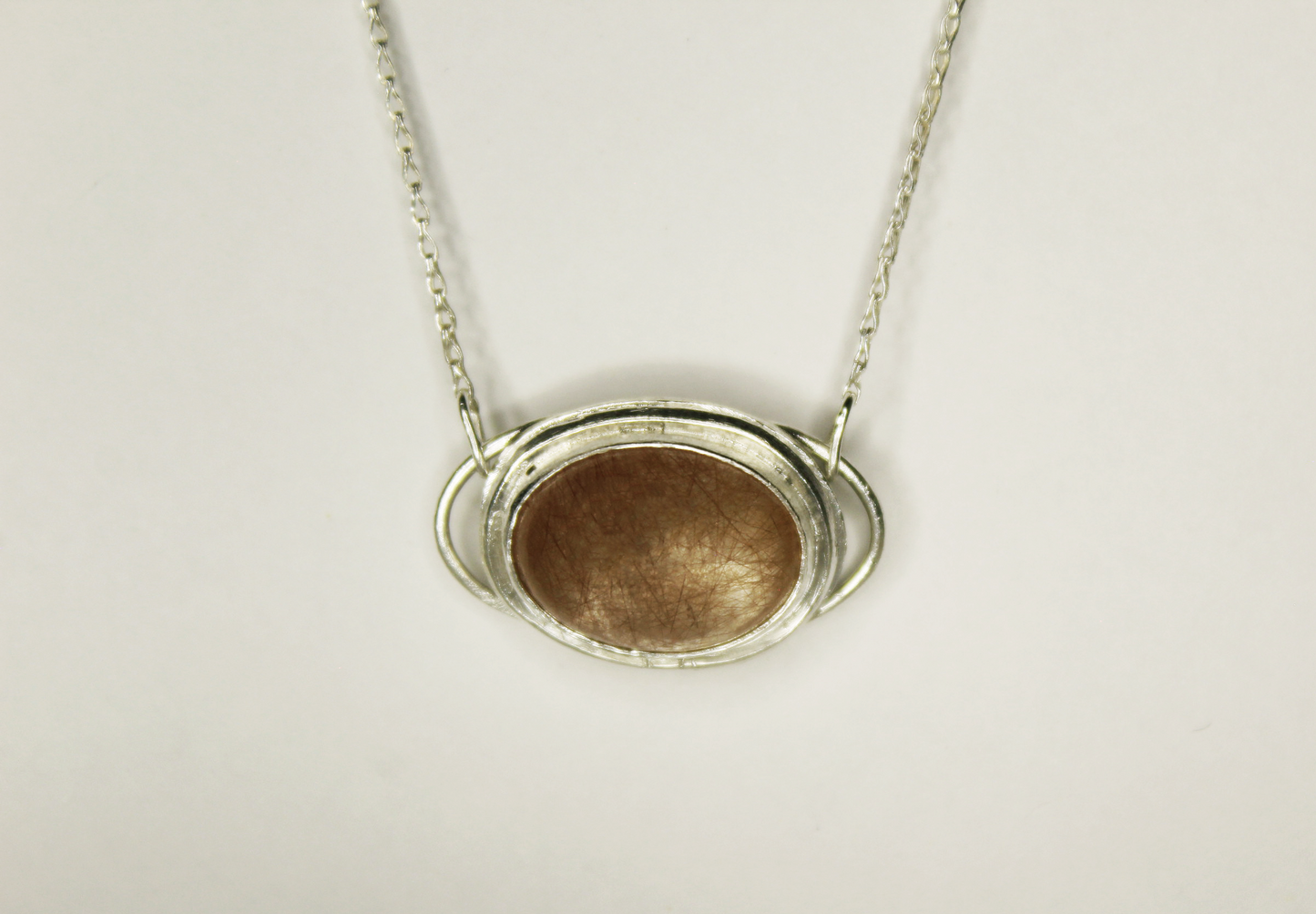 Orbit Necklace - Bronze Rutile