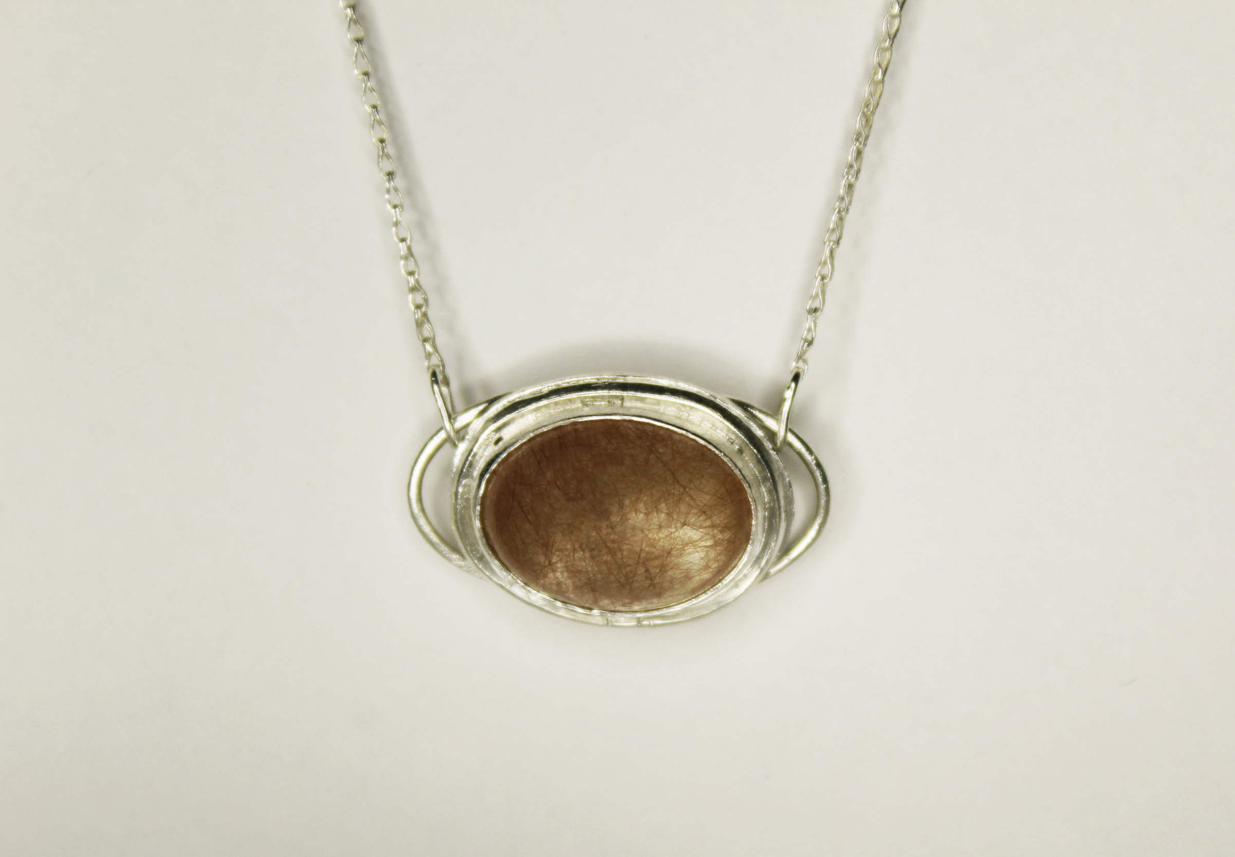 Orbit Necklace - Bronze Rutile
