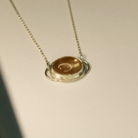 Orbit Necklace - Bronze Rutile