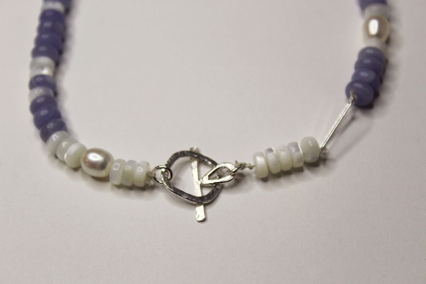 Mixed Media Necklace with Accent Clasp