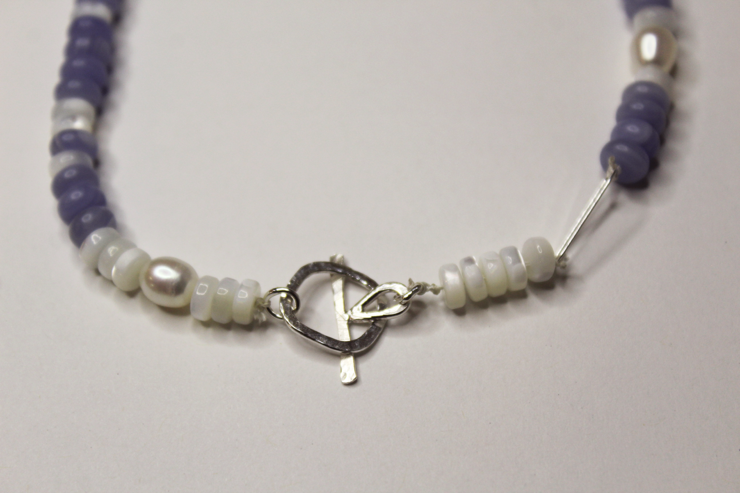 Mixed Media Necklace with Accent Clasp