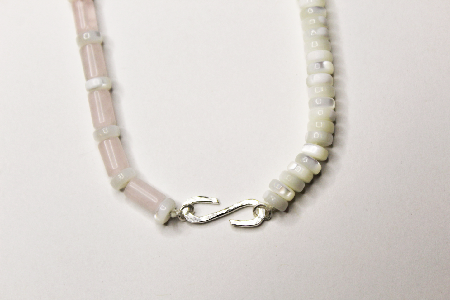 Beaded Rose Quartz Necklace