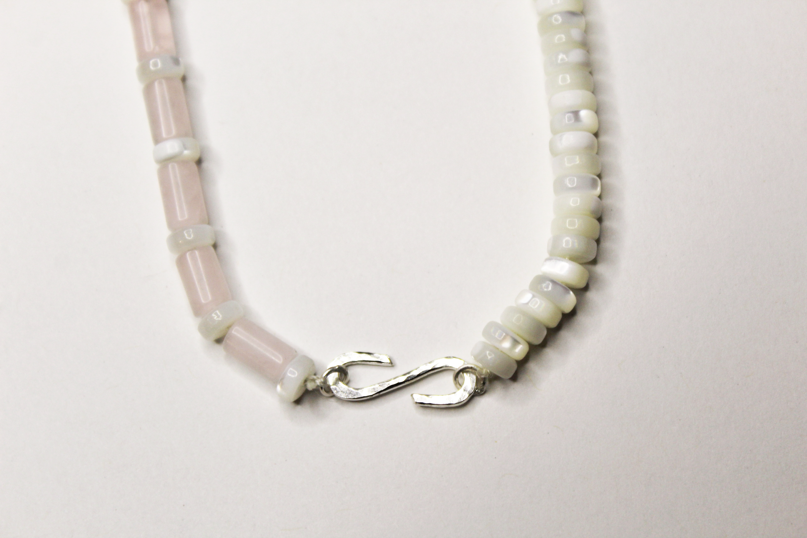 Beaded Rose Quartz Necklace