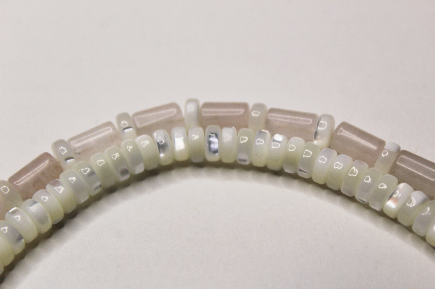 Beaded Rose Quartz Necklace