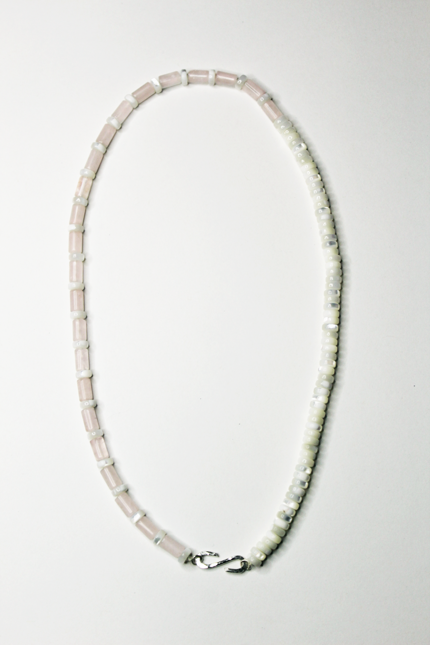 Beaded Rose Quartz Necklace