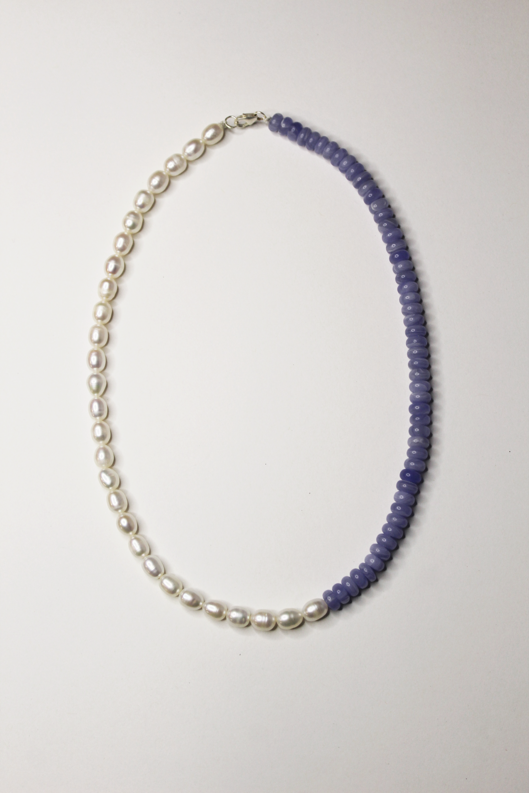 Pearl and Chalcedony Necklace