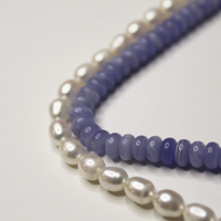 Pearl and Chalcedony Necklace