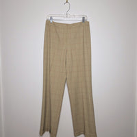 Tan and Red Oversize Check Pant - Size 8P