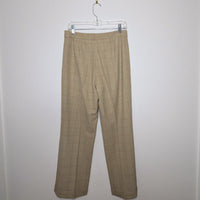 Tan and Red Oversize Check Pant - Size 8P