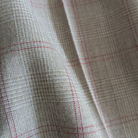 Tan and Red Oversize Check Pant - Size 8P