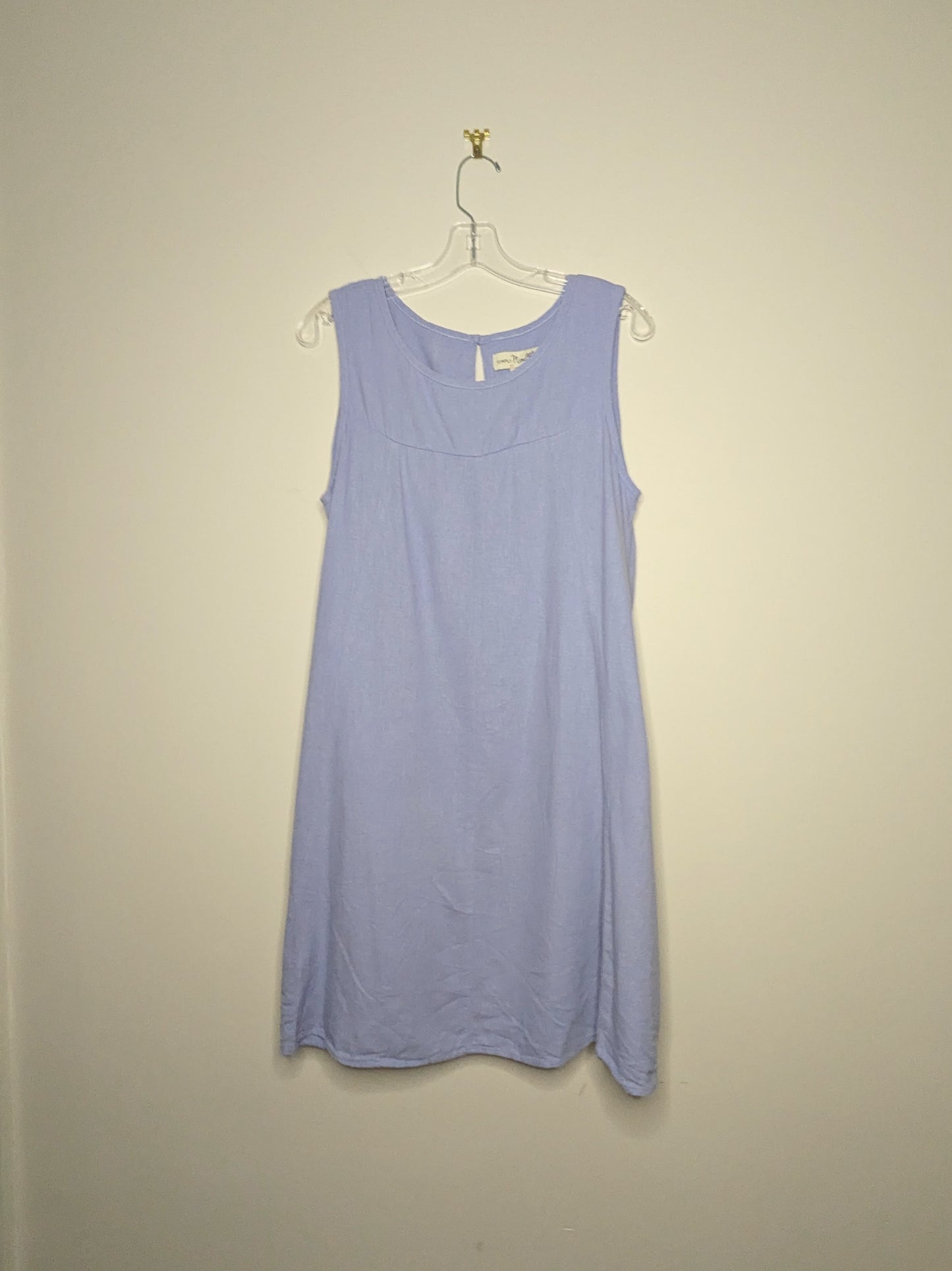 Linen Blend Loose Dress - Size 8-10