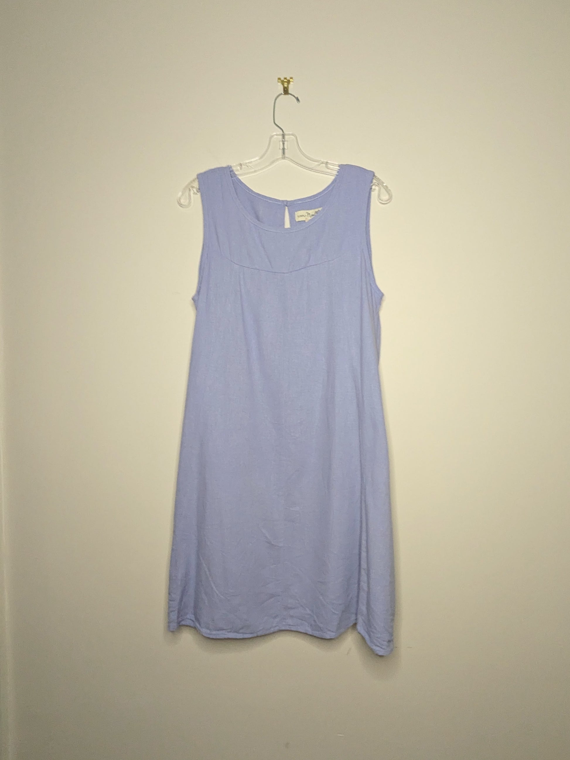 Linen Blend Loose Dress - Size 8-10