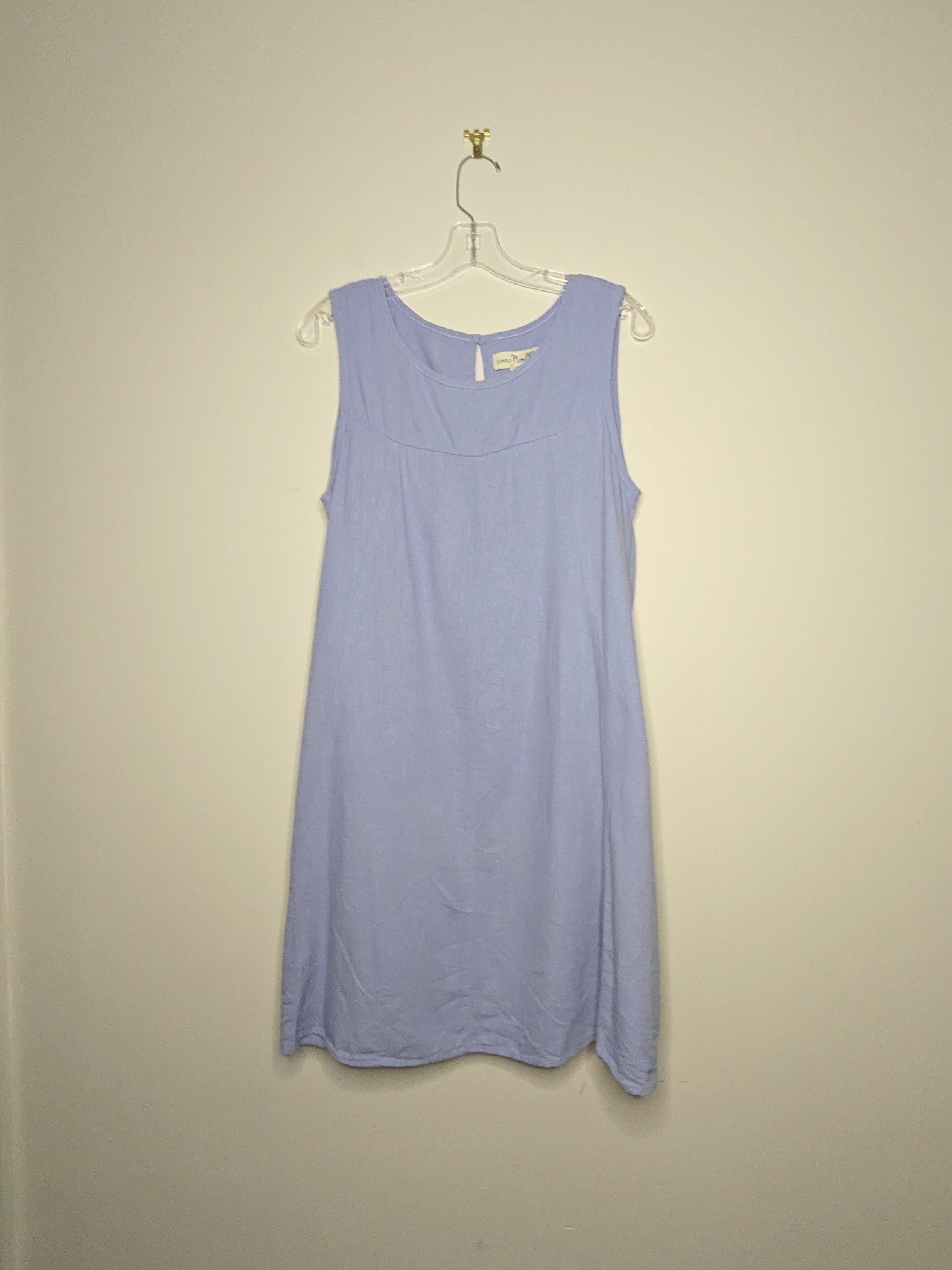 Linen Blend Loose Dress - Size 8-10