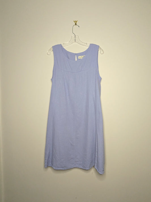 Linen Blend Loose Dress - Size 8-10