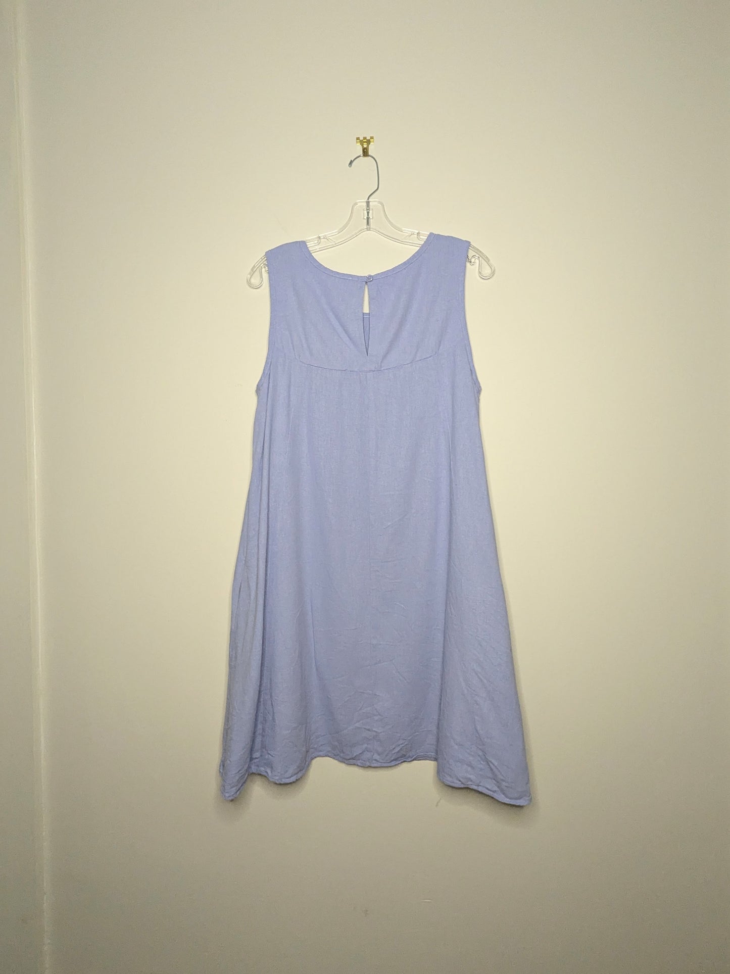 Linen Blend Loose Dress - Size 8-10