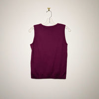 Talbots Cotton Cashmere Sweater Vest - Small Petite