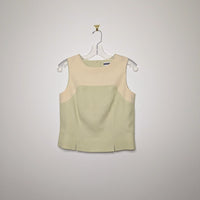Linen Look Outline Vest - Size 4P