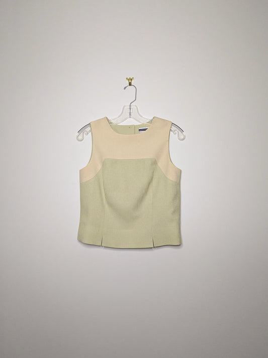 Linen Look Outline Vest - Size 4P