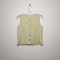 Linen Look Outline Vest - Size 4P