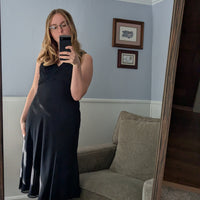 Silk 90s Dress - Vintage Size 12 (Size 8 Modern)