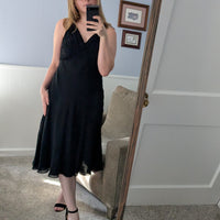 Silk 90s Dress - Vintage Size 12 (Size 8 Modern)