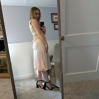 Silk Segmented Skirt - Vintage Size 6