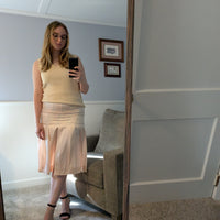 Silk Segmented Skirt - Vintage Size 6