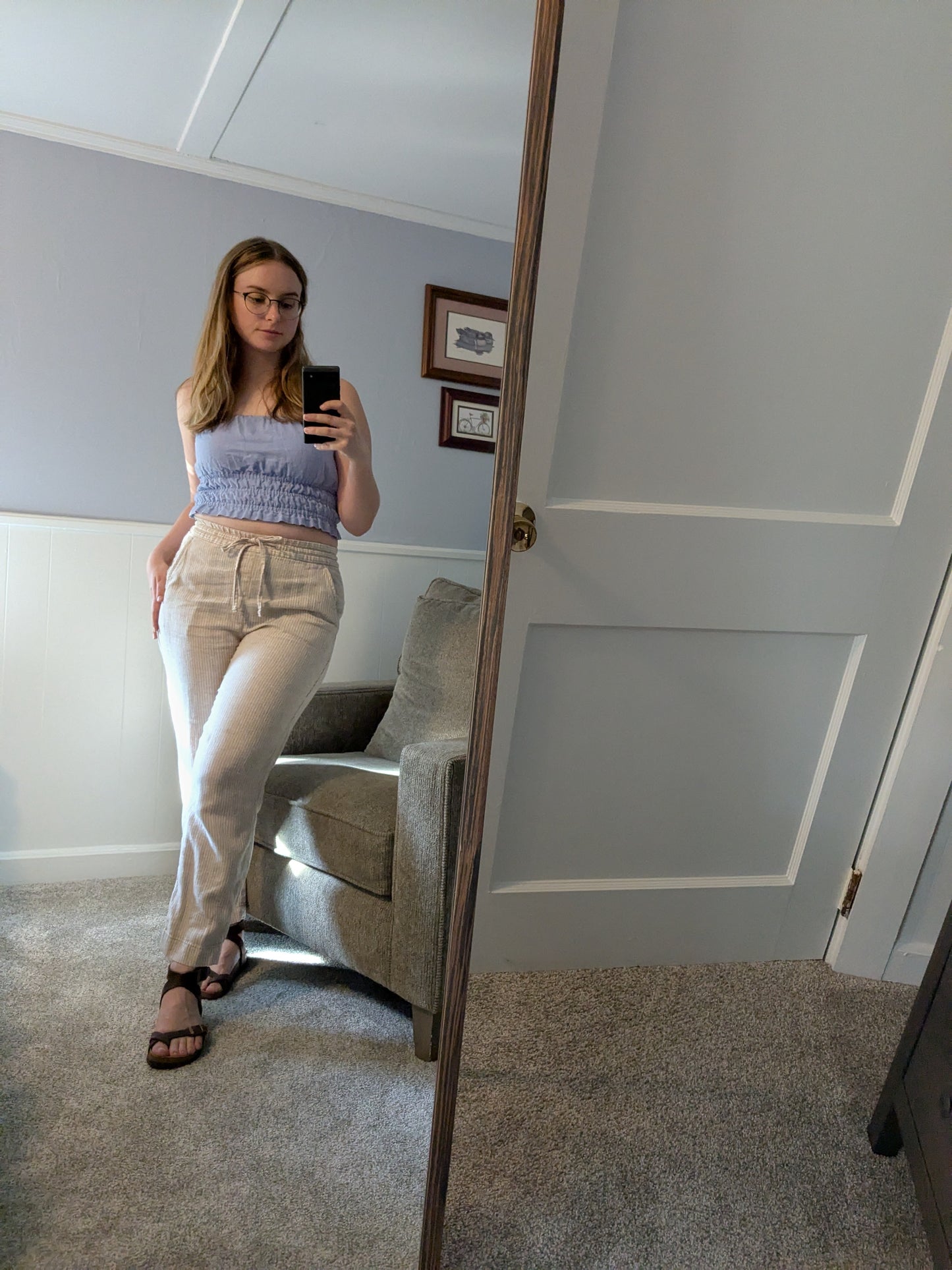 Gap Linen Easy Pant - Small