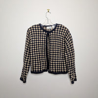 Patterned Ramie Cardigan - Small