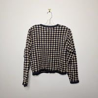 Patterned Ramie Cardigan - Small