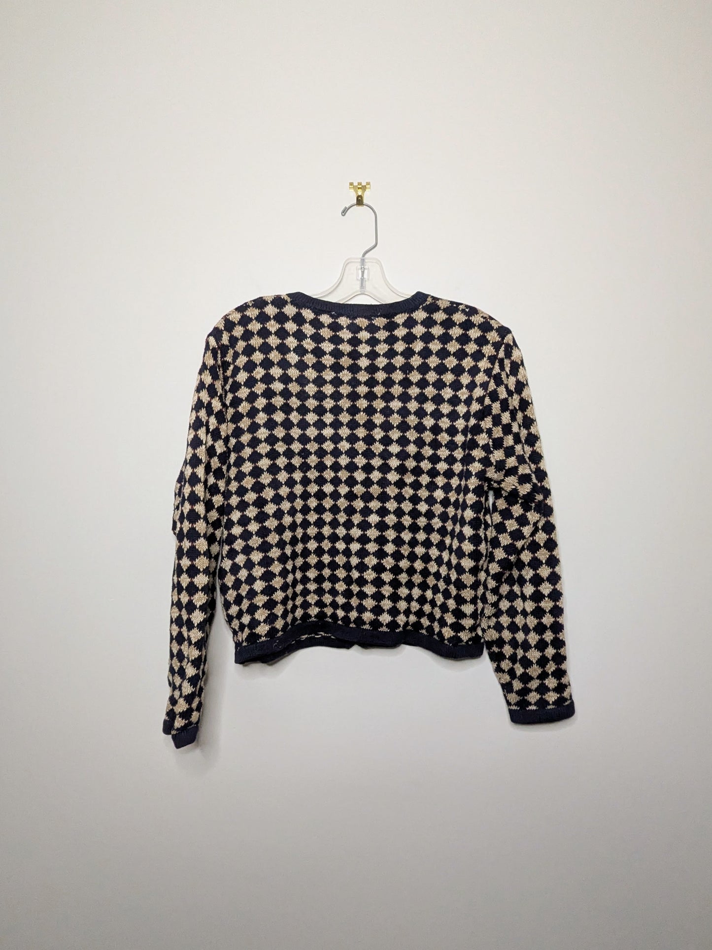 Patterned Ramie Cardigan - Small