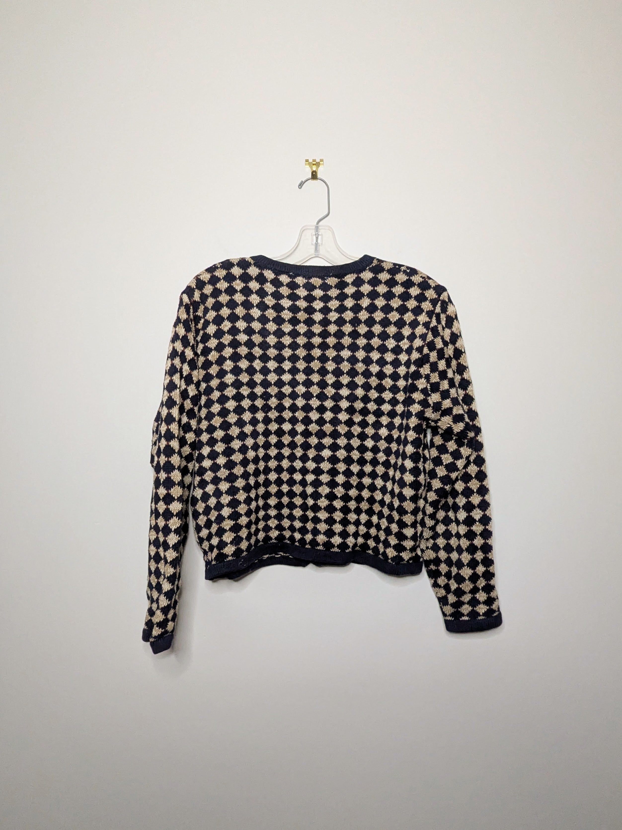 Patterned Ramie Cardigan - Small