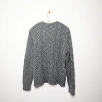 Angora Cable Knit Sweater - M/L