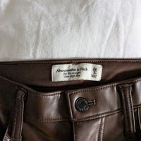 Abercrobie Faux Leather Pants - 26in Waist