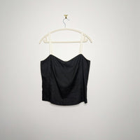 Piped Edge Linen Crop - Size 12