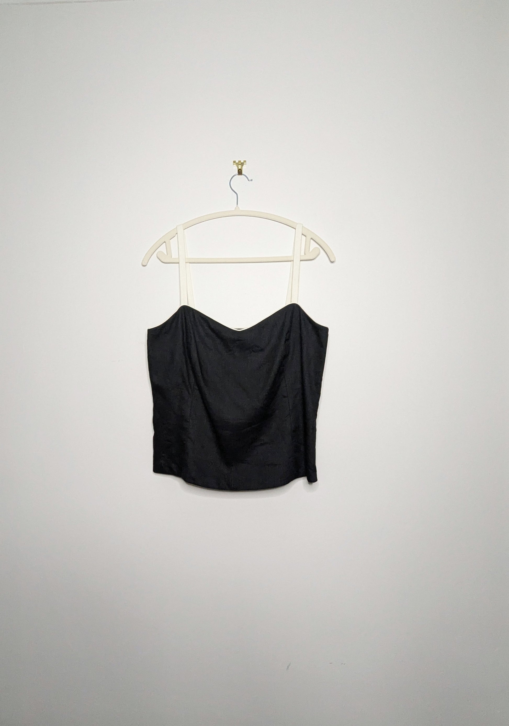 Piped Edge Linen Crop - Size 12