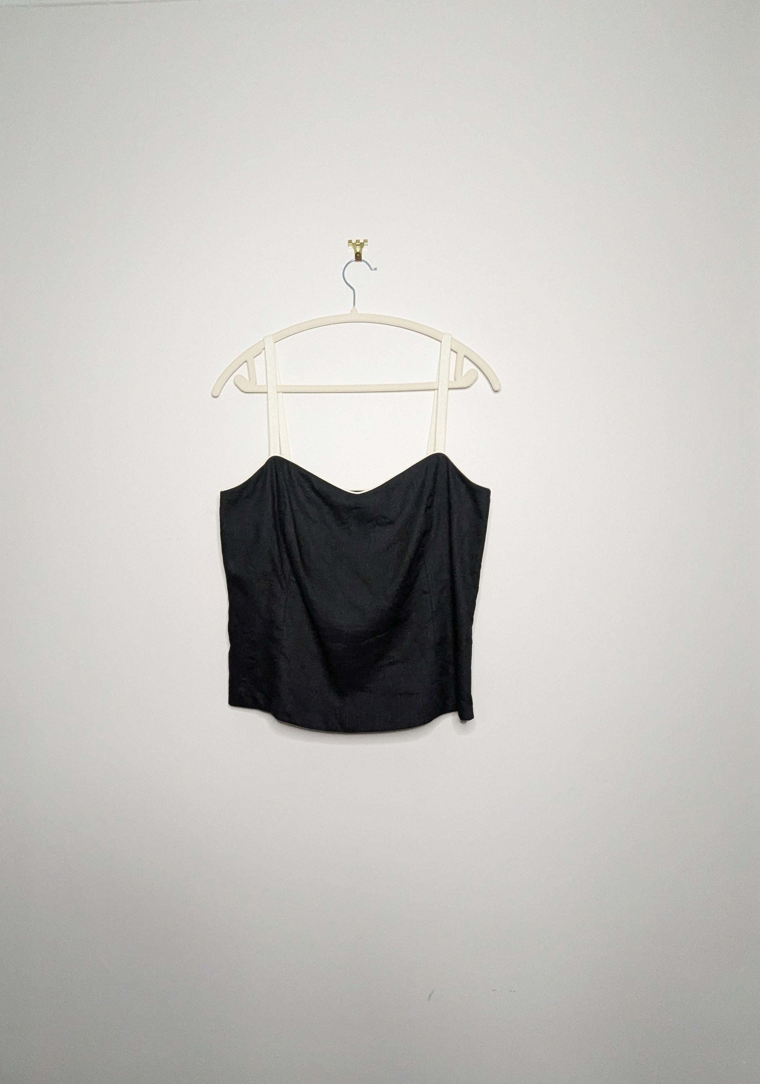 Piped Edge Linen Crop - Size 12