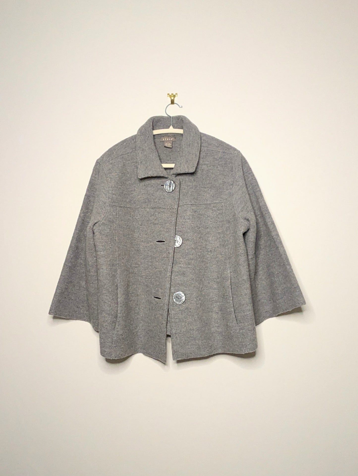 Grey Wool Jacket - Large