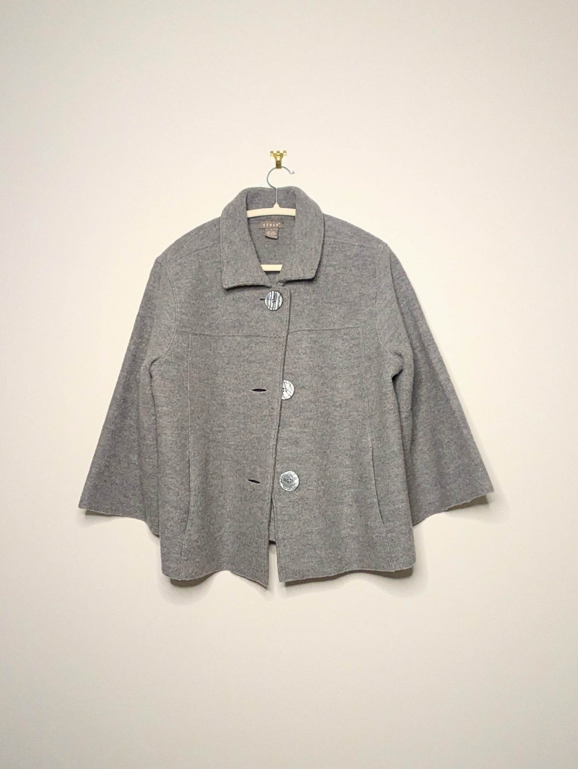 Grey Wool Jacket - Large