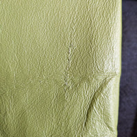 Avocado Green Leather Jacket - Medium