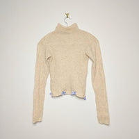 Upcycled Translucent Wool Sweater - Medium
