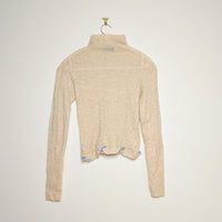 Upcycled Translucent Wool Sweater - Medium