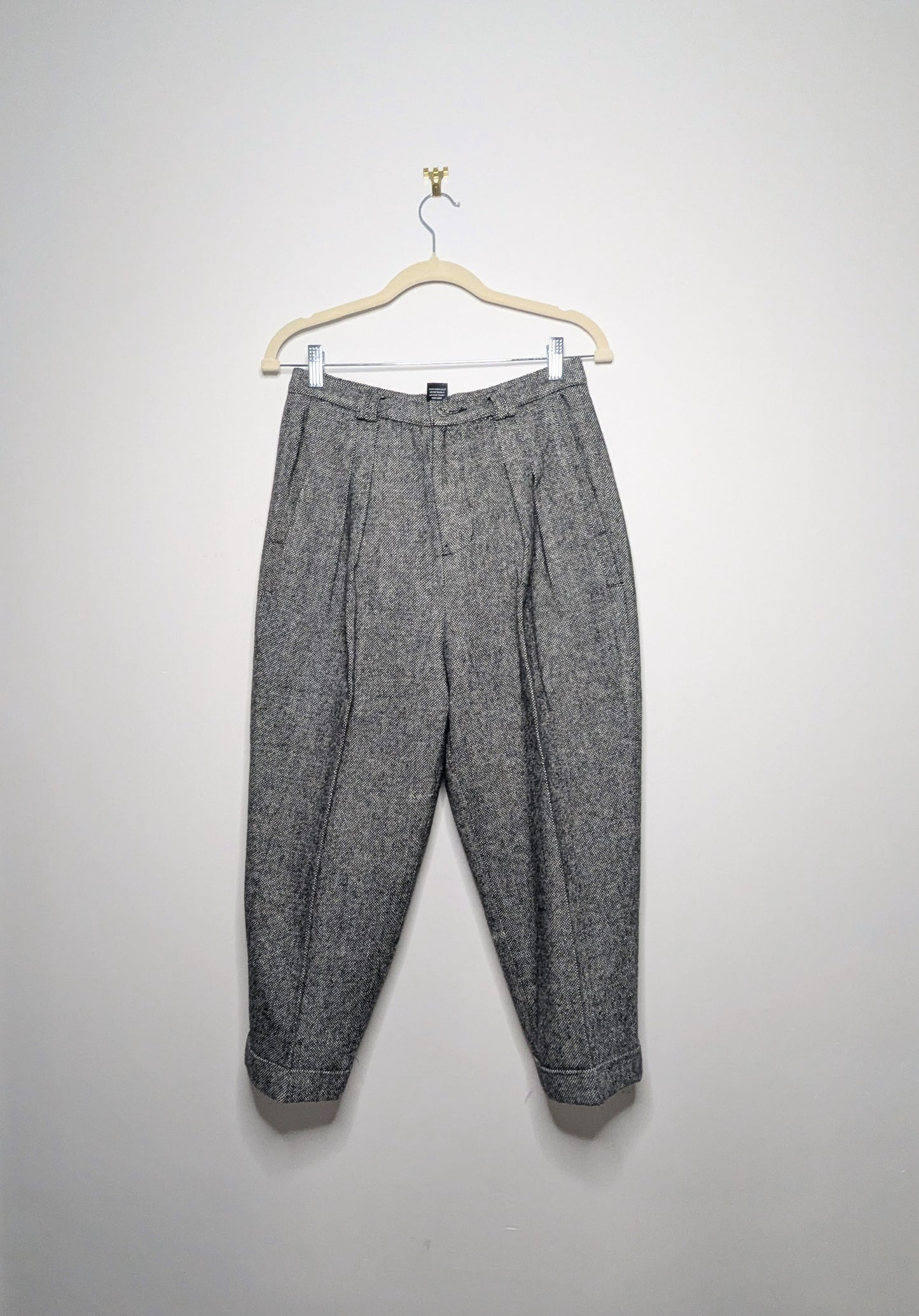 Wool Blend Dot Pants - Medium