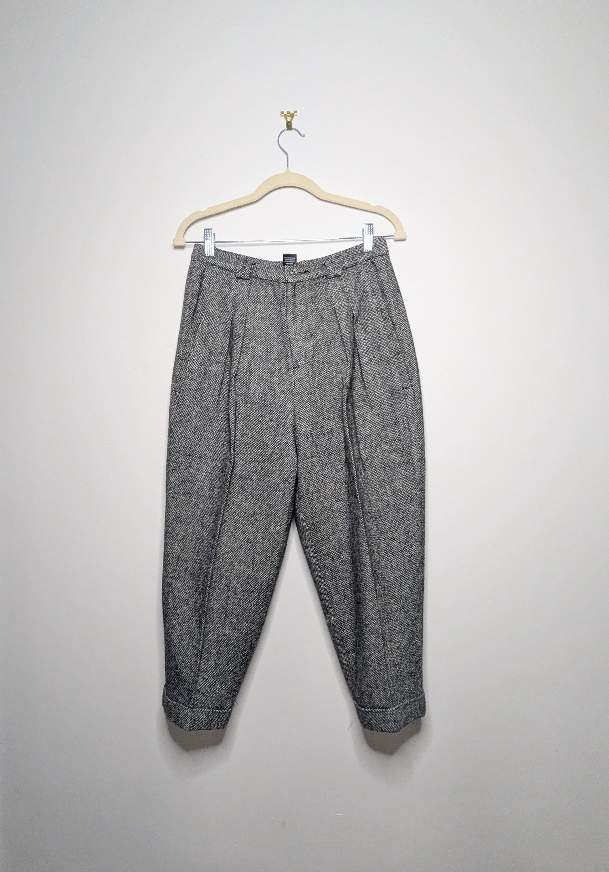 Wool Blend Dot Pants - Medium