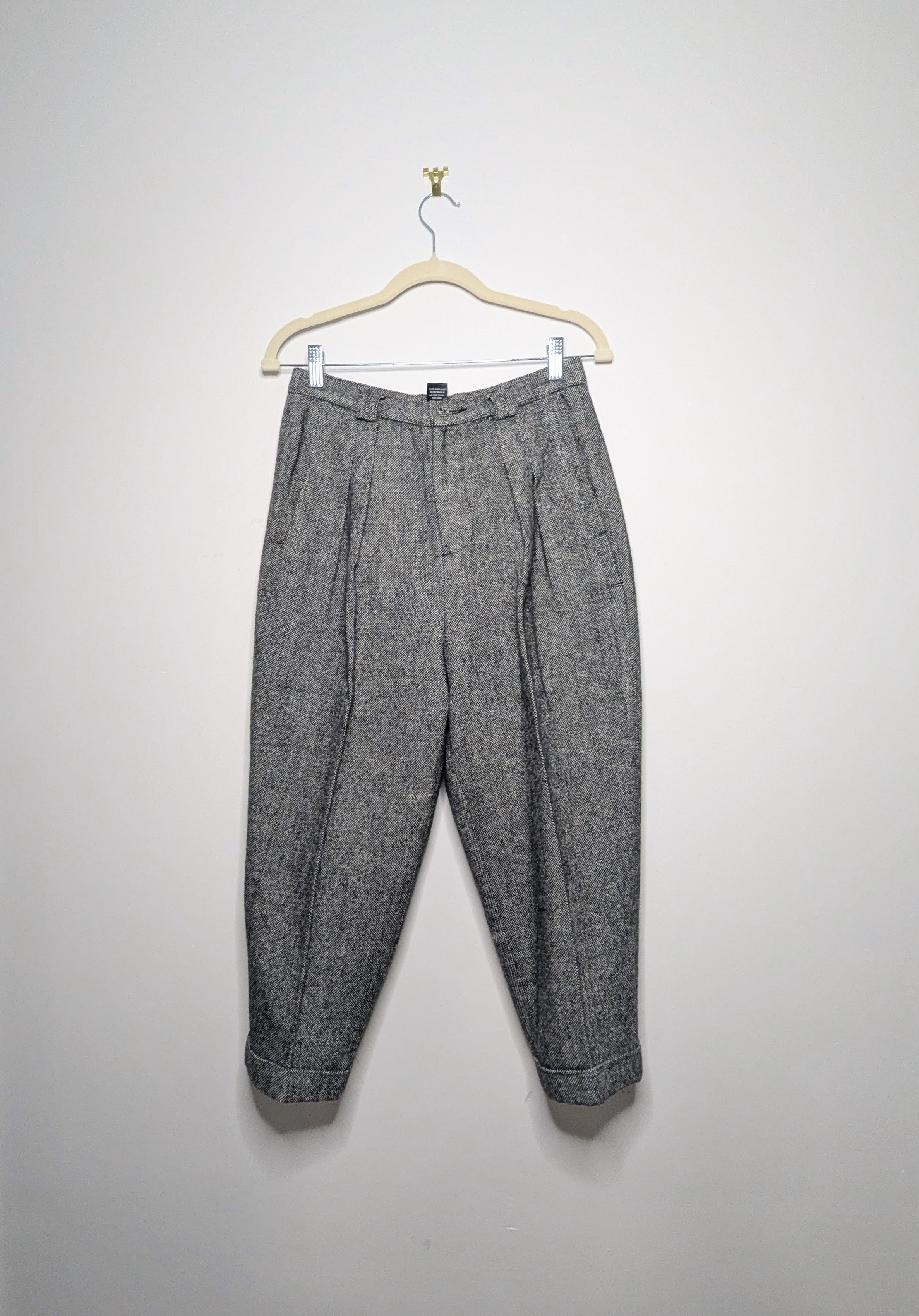 Wool Blend Dot Pants - Medium